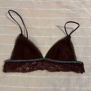 Zara Chocolate Lace Bralette